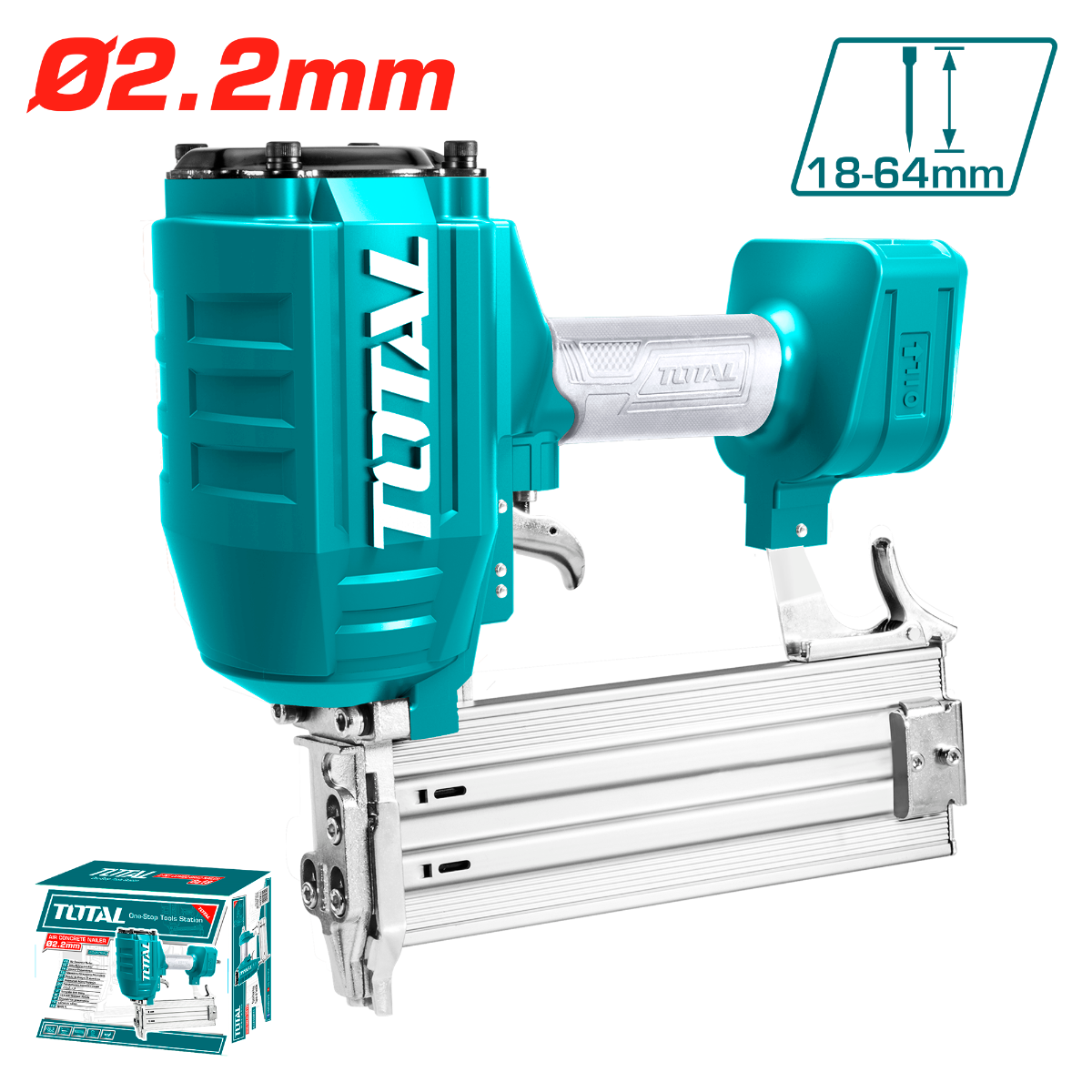 TOTAL Air Concrete Nailer 18-64mm – Precision & Power TOTAL Air Concrete Nailer 18-64mm – Precision & Power