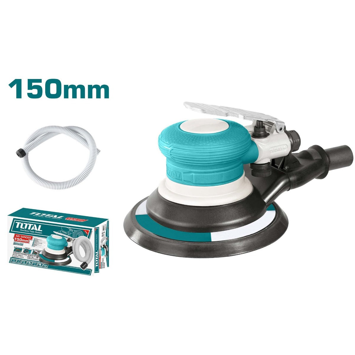 TOTAL Air Sander 150mm (6″) – Smooth & Professional Finish TOTAL Air Sander 150mm (6″) – Smooth & Professional Finish