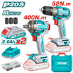 TOTAL 20V Cordless 2 in 1 Combo Kit - Drill & Impact Wrench