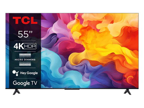  TCL 55V6B 4K HDR Google TV تلفزيون الذكي مقاس 55 بوصة