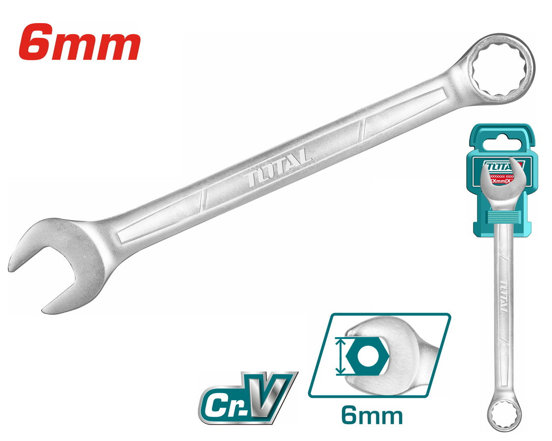 Total 6mm Open-End Wrench (TCSPA061) – Precision & Strength Total 6mm Open-End Wrench (TCSPA061) – Precision & Strength