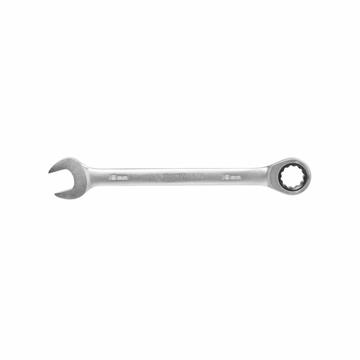 Total 8mm Open-End Wrench with Ratchet (TCSPAR081) – Strong & Versatile Tool Total 8mm Open-End Wrench with Ratchet (TCSPAR081) – Strong & Versatile Tool