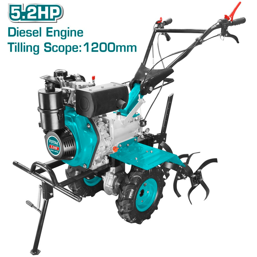 TOTAL Diesel Tiller 247cc 5.2HP – Powerful & Efficient TOTAL Diesel Tiller 247cc 5.2HP – Powerful & Efficient