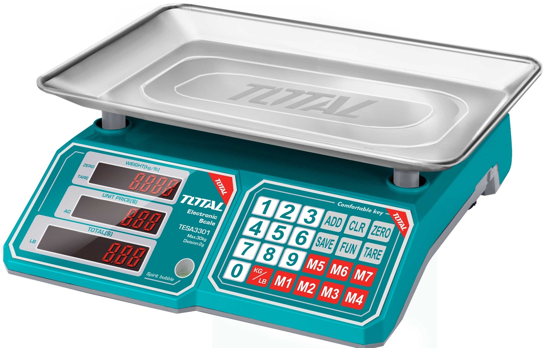 Total Electronic Scale 30KG (TESA3301) – Accurate & Reliable Total Electronic Scale 30KG (TESA3301) – Accurate & Reliable