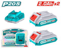 TOTAL P20S Lithium-Ion battery and charger kit (TFBCPK1222)