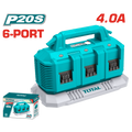 TOTAL P20S battery charger 6 ports 4.0A (TFCLI2064)
