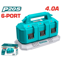 TOTAL P20S battery charger 6 ports 4.0A (TFCLI2064)