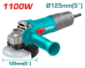 TOTAL Angle grinder 5'' 1100W (TG11012536)