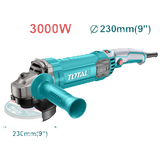 TOTAL Angle Grinder 3000W, 230mm - 9" (TG1302306)