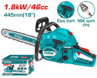Total Gasoline Chain Saw 46cc 18" (TG5451811) – High-Power Cutting Tool