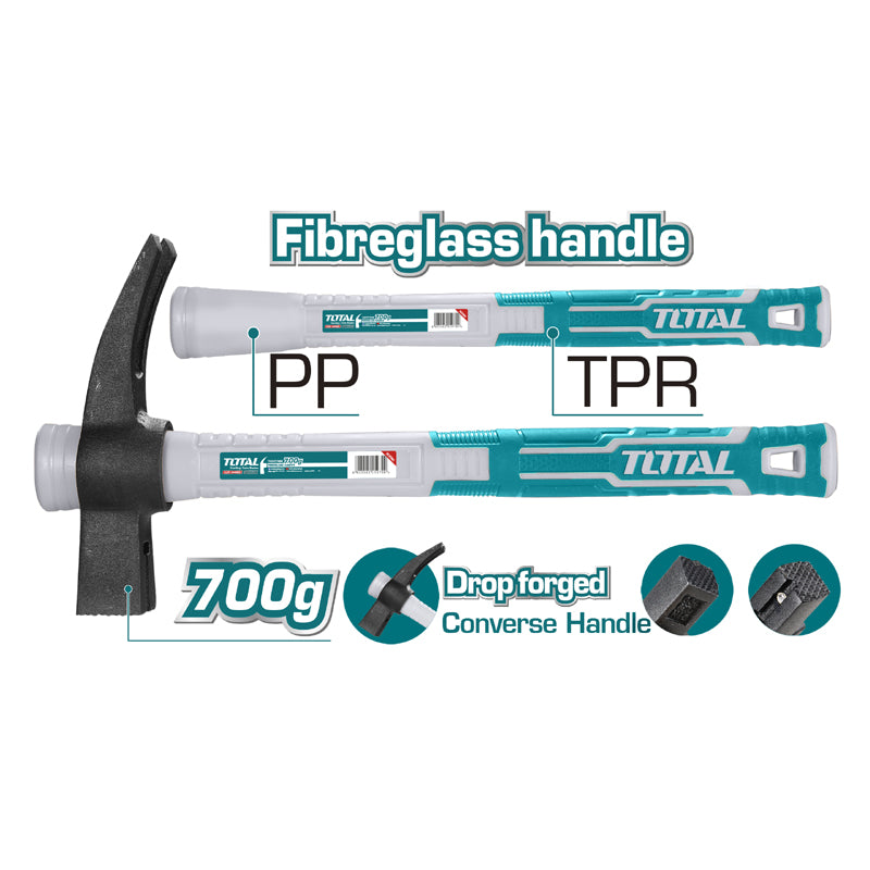 TOTAL 700g Fiberglass Handle Sledge Hammer (THCHIT7006) TOTAL 700g Fiberglass Handle Sledge Hammer (THCHIT7006)
