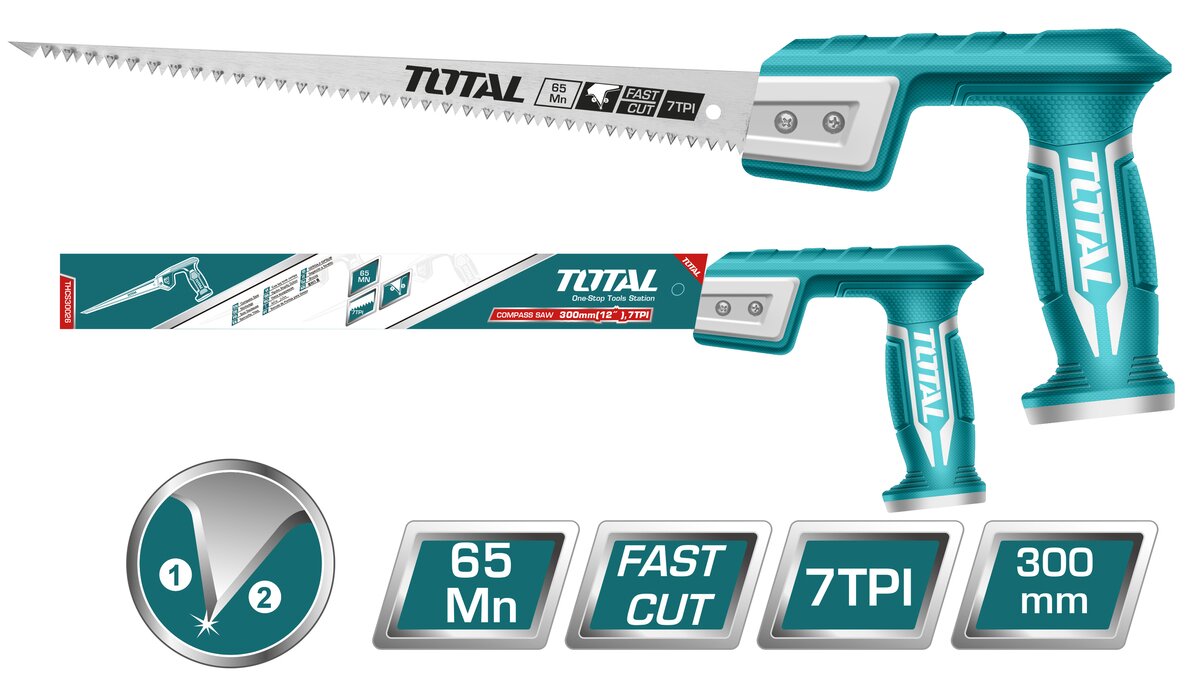 TOTAL Compass Saw 300mm - 12" (THCS30026)