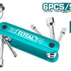 Total 6-Piece Folding Socket Set 5-12mm (THFND061)