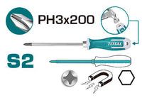 TOTAL Phillips Screwdriver PH3*200 (THGSPH32006)