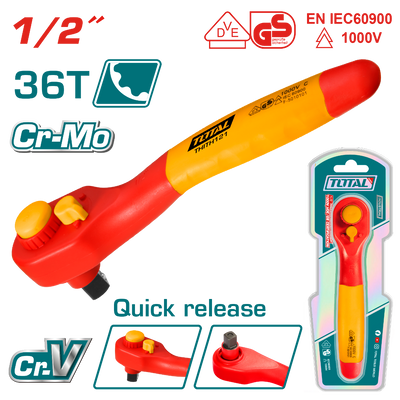 TOTAL 1/2" Insulated ratchet wrench (THIRTH121)