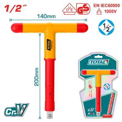 TOTAL 1/2" Insulated T-handle wrench (THITH121)