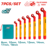 TOTAL 7 Pcs insulated ring wrench set (THKISPA0702)