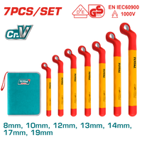TOTAL 7 Pcs insulated ring wrench set (THKISPA0702)