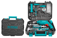 TOTAL THKTHP1112-111Pcs Tools Set 550W Impact Drill 13mm