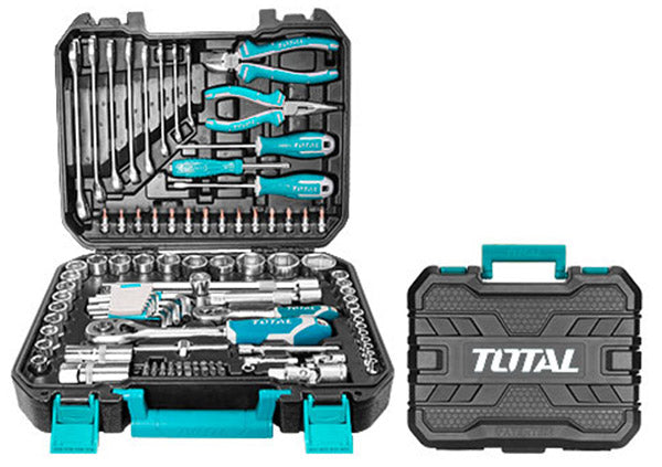 Total 100-Piece Hand Tool Set – Comprehensive Tools for Home Maintenance