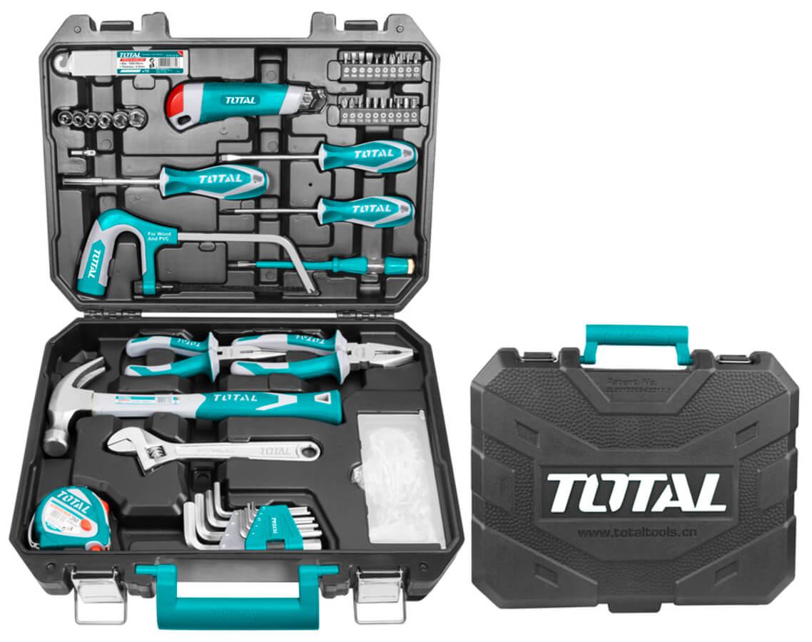 Total 117-Piece Hand Tool Set – Complete for Home Repairs & Maintenance