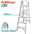 TOTAL Double Side Ladder 2 x 6 Steps (THLAD01061)