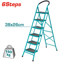 TOTAL Steel Ladder 6Steps (THLAD09061)