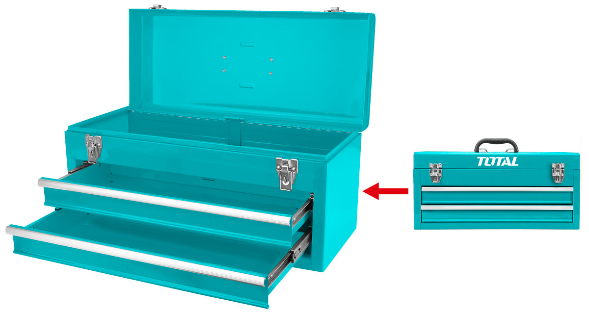 صندوق عدة مع أدراج محمول من توتال – تنظيم وحمل الأدوات بسهولة