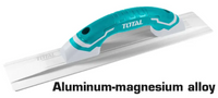 TOTAL Plastering Trowel Beveled & Magnesium Hand Float 400x80mm (THPTM40801)