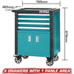 Total 4-Drawer Mobile Tool Cabinet – Effective Tool Organization