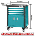 TOTAL 4 Drawer Mobile Tool Cabinet (THRC01041)