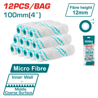 TOTAL Roller cover micro fibre 4"/inner wall (THRC560412)