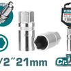 Total 1/2" Spark Plug Socket 21mm (THSPS12216)