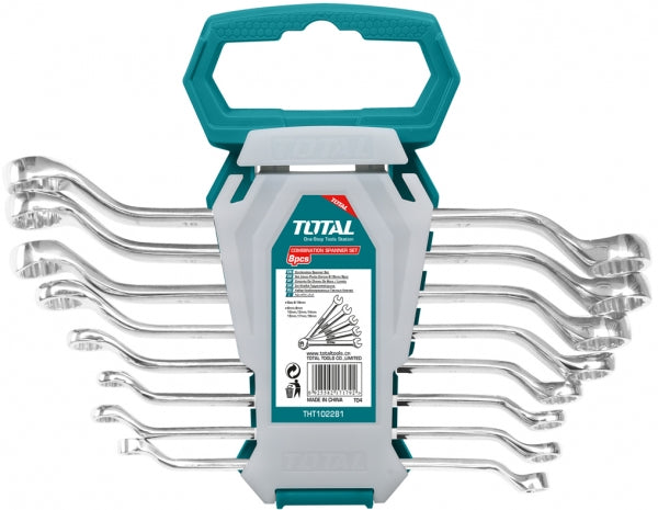 Total 8-Piece Curved Wrench Set (6-22mm) Total 8-Piece Curved Wrench Set (6-22mm)
