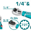 TOTAL Stubby Ratchet Handle 1/4″ & 3/8″ | THT1061438