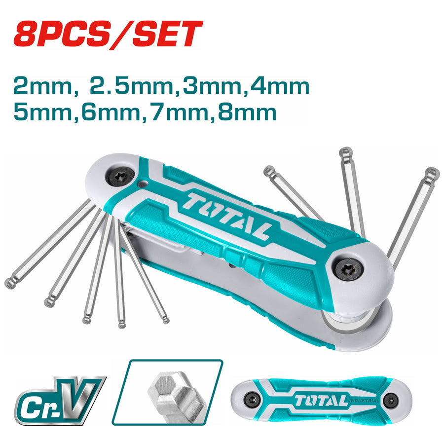 Total Pistol Grip Long Ball Nut Driver Set (THT1061836) Total Pistol Grip Long Ball Nut Driver Set (THT1061836)