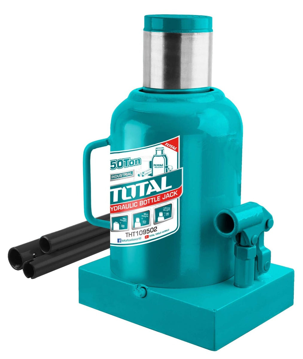 TOTAL Hydraulic Bottle Jack 50T | 280–470mm | THT109502 TOTAL Hydraulic Bottle Jack 50T | 280–470mm | THT109502