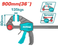 TOTAL Quick bar clamp Clamp 80x900mm (THT1346803)