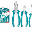 TOTAL 3 Pcs Pliers Set – Combination, Long Nose & Cutter – THT1K0301