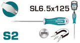 TOTAL Slotted Screwdriver SL 6.5 X 125mm (THT266125)