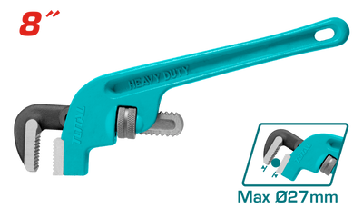Total 8" Offset Pipe Wrench (THT373086) – Strong & Reliable