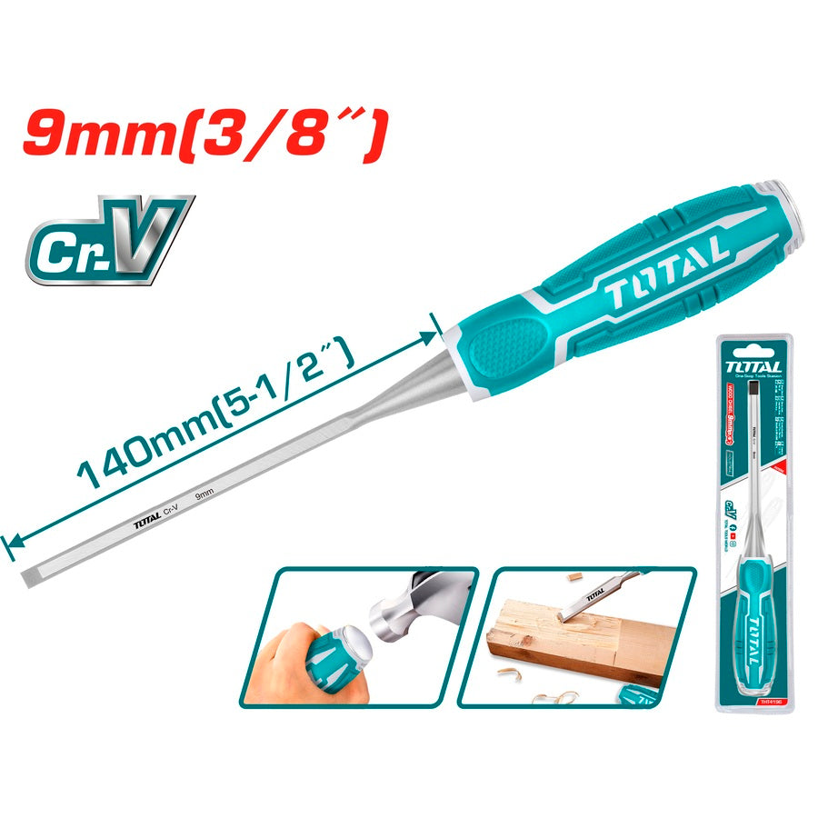 Total 9×140mm Wood Chisel (THT4196) – Precision & Durability