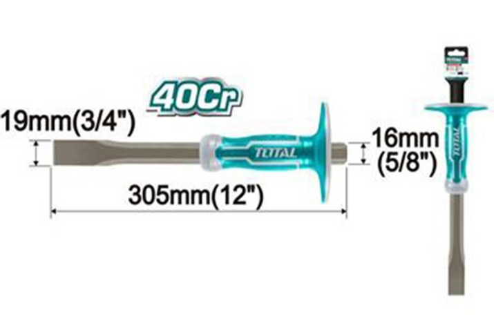 ازميل مبسط 30 سم *16 ملم توتال (THT4411216)