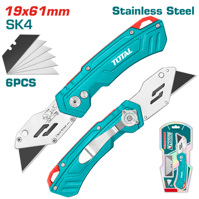 TOTAL Folding knife Stainless steel 180mm (THT5136288)