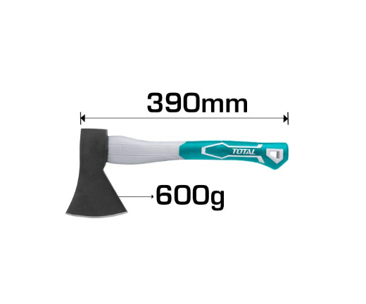 TOTAL 600g Axe with Fiber Handle – Durable & Powerful TOTAL 600g Axe with Fiber Handle – Durable & Powerful