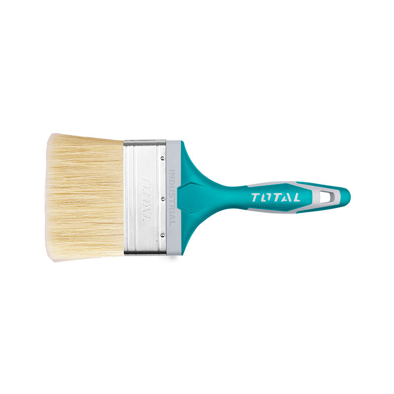 TOTAL Paint Brush, Plastic Handle Covered with Rubber 100mm - 4" (THT84046)