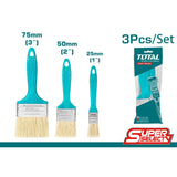 TOTAL 3PCs Paint Brush Set 1", 2", 3"  (THT8450301)