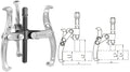 TOTAL Three Jaws Puller 4" (THTGP346)