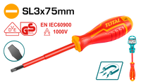 TOTAL Insulated screwdriver (THTIS3075)