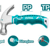 TOTAL 226g Small Claw Hammer | 8oz (THTM7386D)